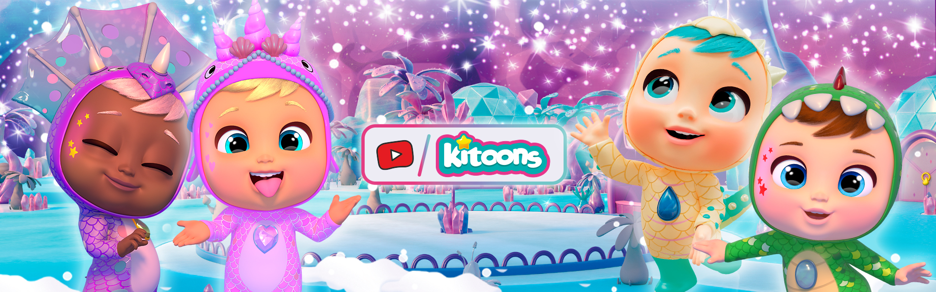 Bebés Llorones Lágrimas Mágicas Icy World Dinos + Frozen Frutti - Kitoons